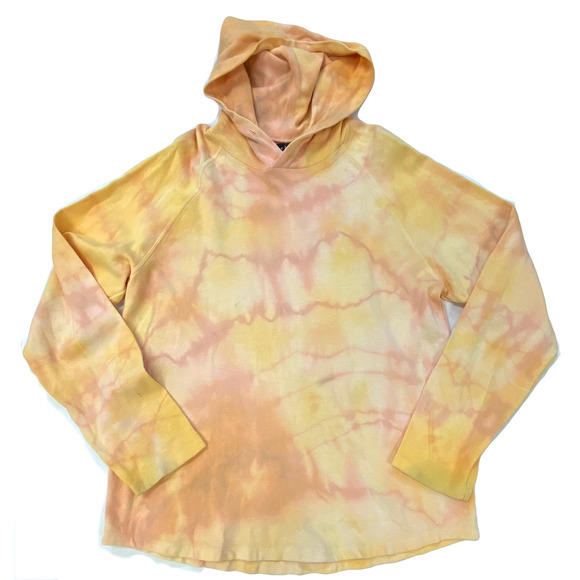 Yellow/Pink loose fit colorful tie dye sweatshirt - Picture 1 of 3